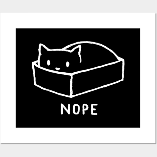 Nope Cat Posters and Art